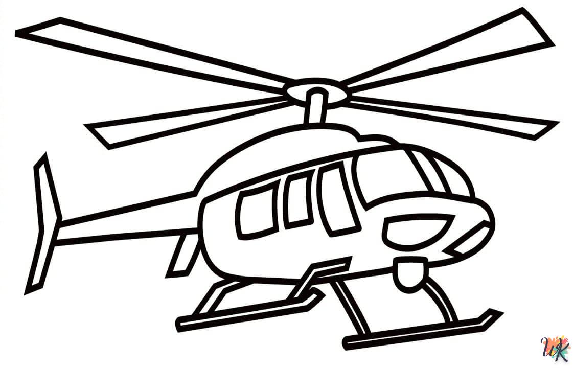 Dibujos para Colorear Helicoptero 20