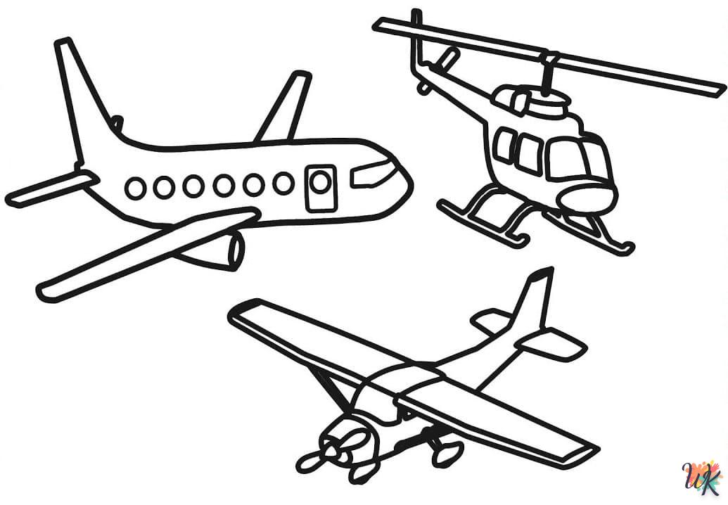 Dibujos para Colorear Helicoptero 21