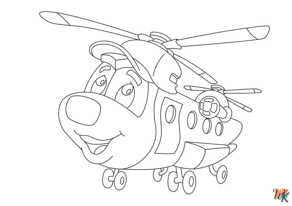 Dibujos para Colorear Helicoptero 25