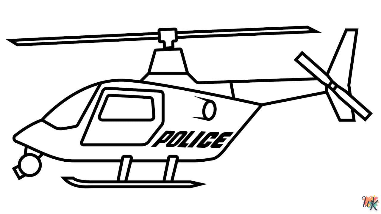 Dibujos para Colorear Helicoptero 29
