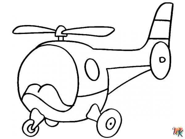Dibujos para Colorear Helicoptero 30