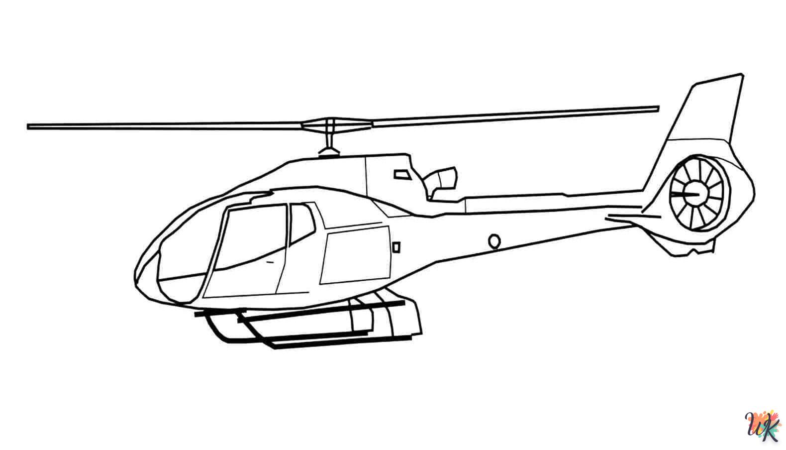 Dibujos para Colorear Helicoptero 31