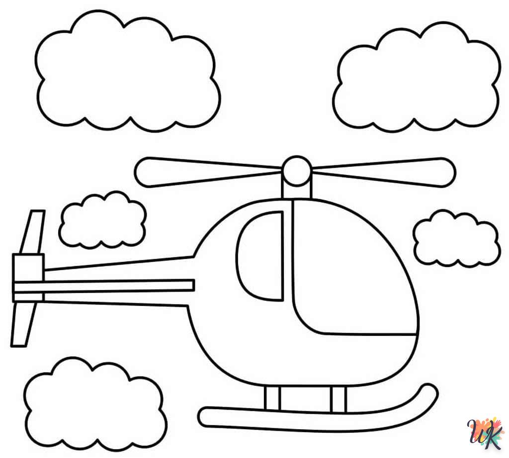 Dibujos para Colorear Helicoptero 4 1
