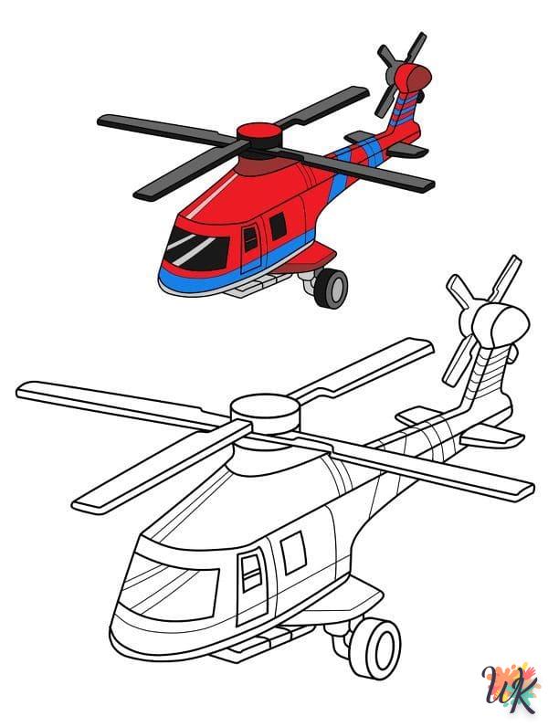 Dibujos para Colorear Helicoptero 40