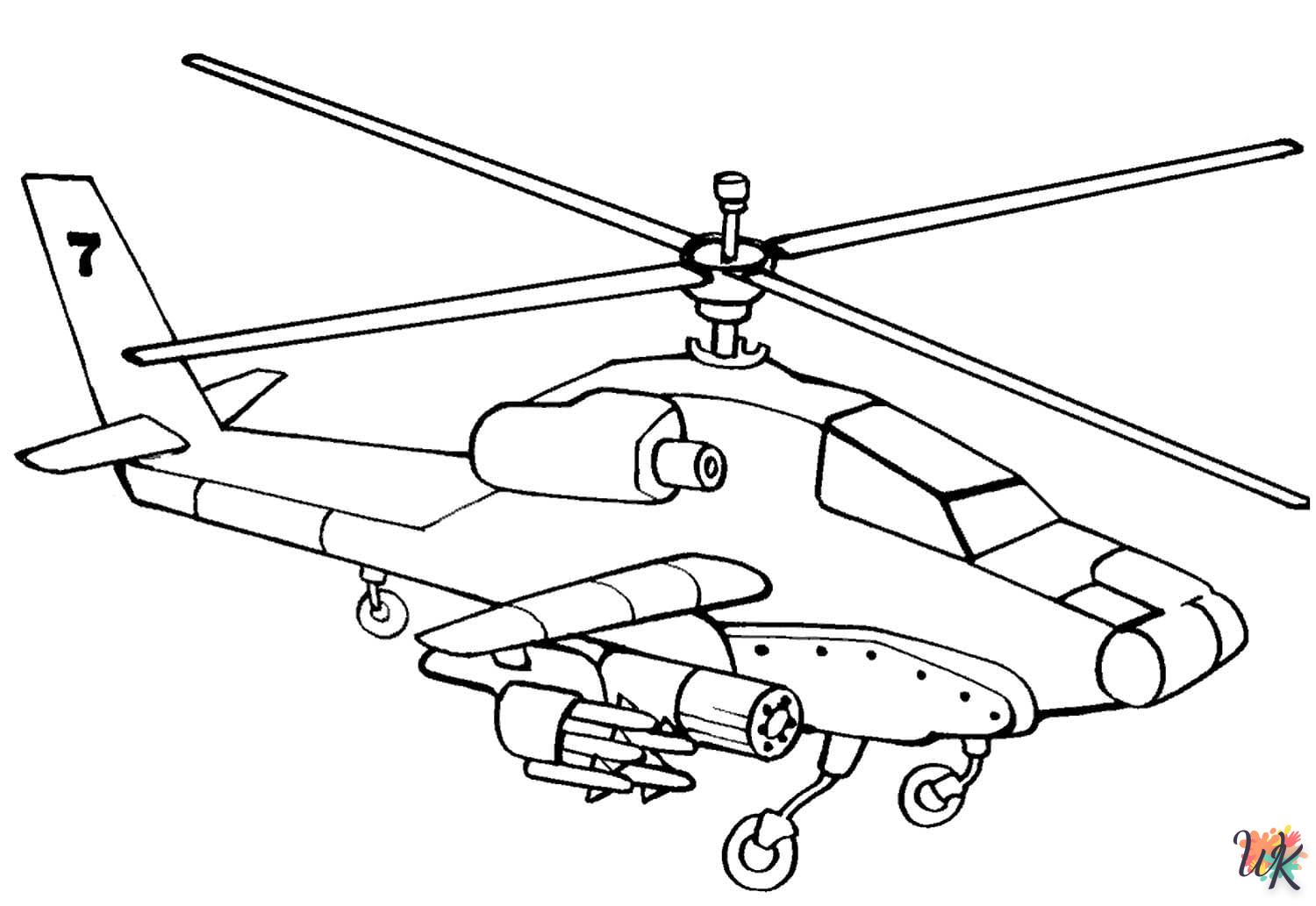 Dibujos para Colorear Helicoptero 41