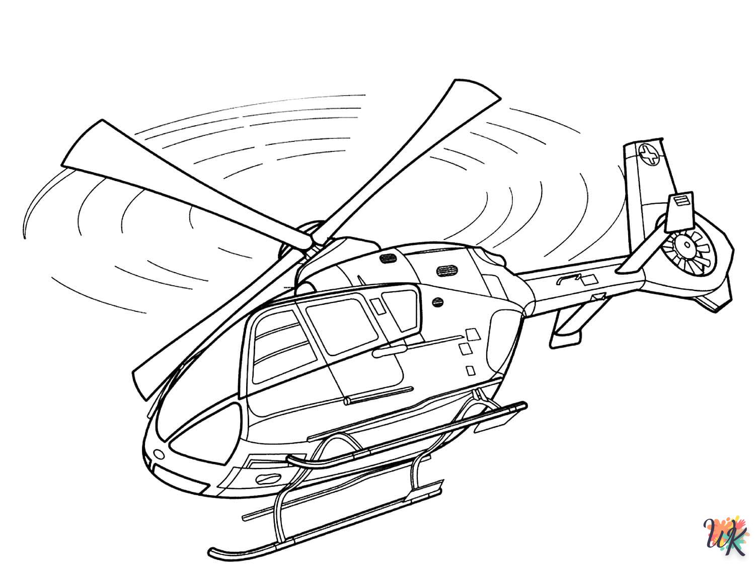 Dibujos para Colorear Helicoptero 42