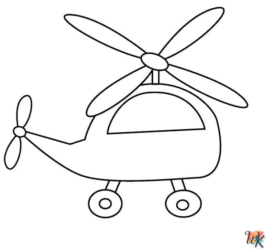 Dibujos para Colorear Helicoptero 5 1
