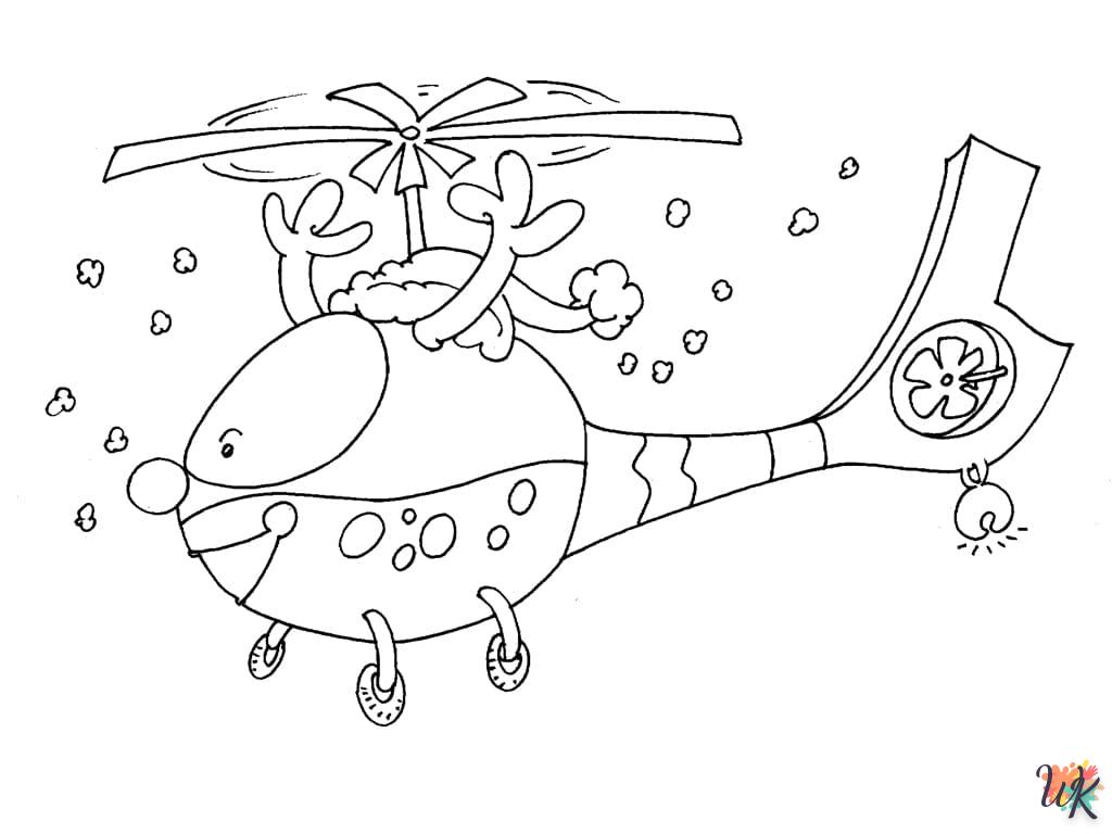 Dibujos para Colorear Helicoptero 51