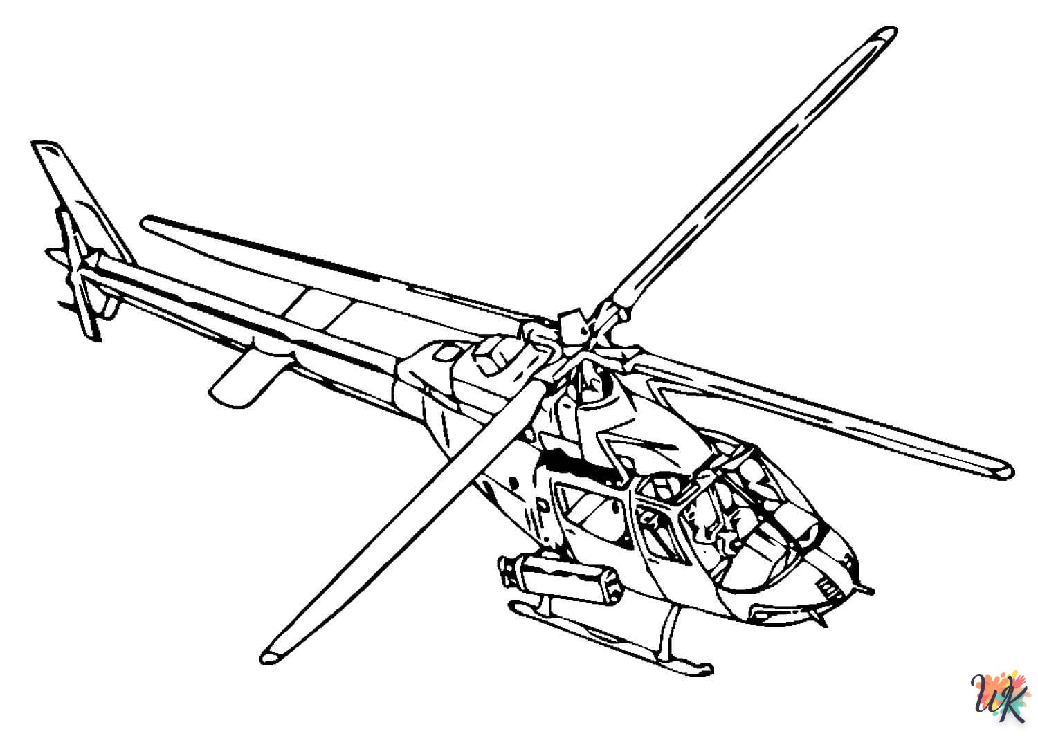Dibujos para Colorear Helicoptero 54