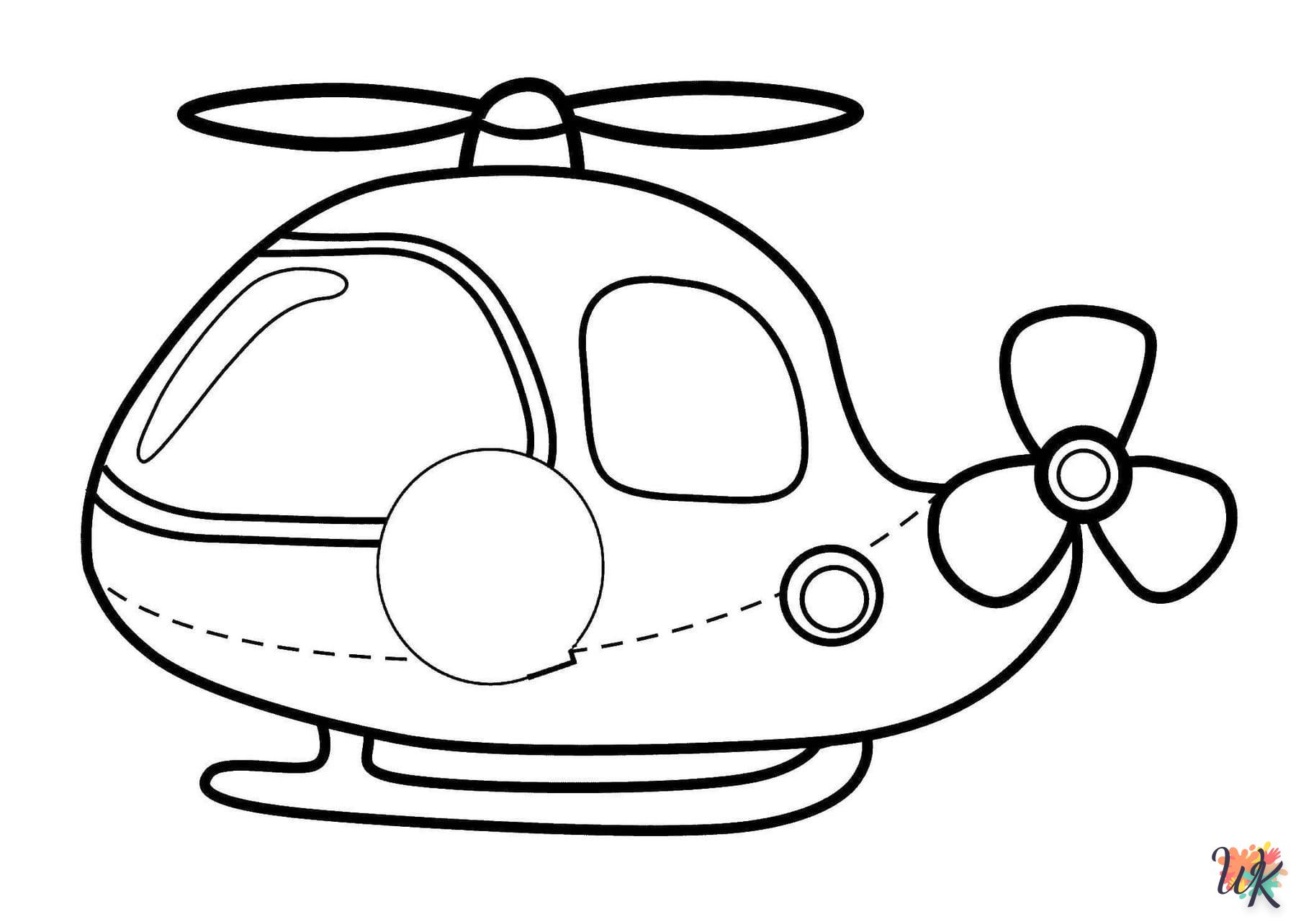 Dibujos para Colorear Helicoptero 60