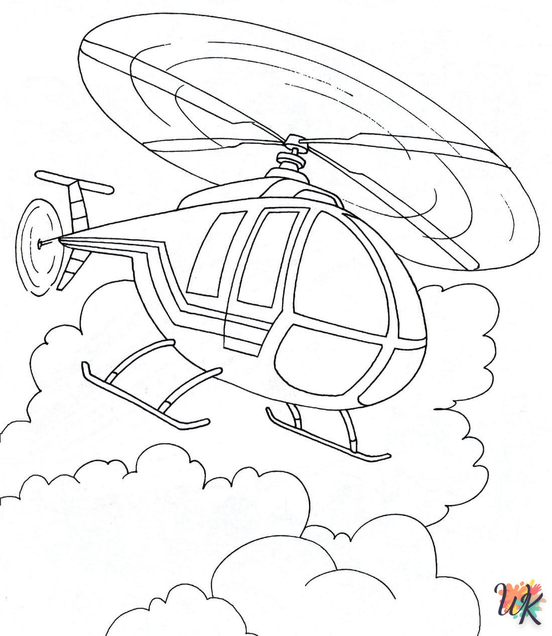 Dibujos para Colorear Helicoptero 61