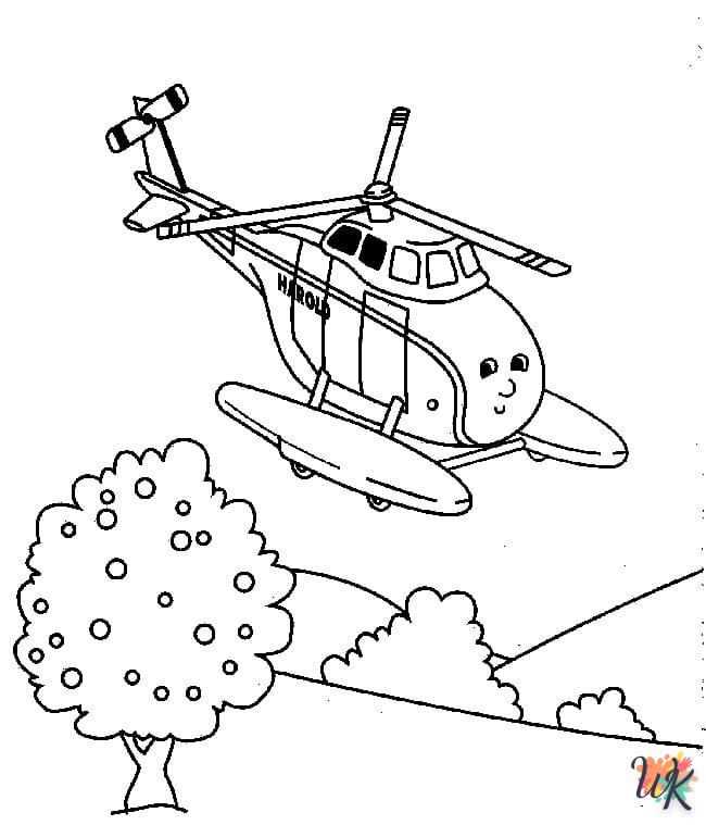Dibujos para Colorear Helicoptero 62