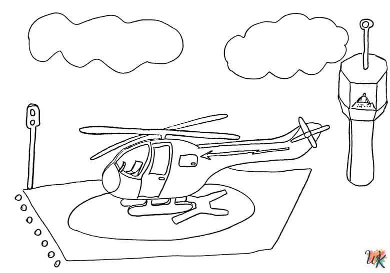 Dibujos para Colorear Helicoptero 67