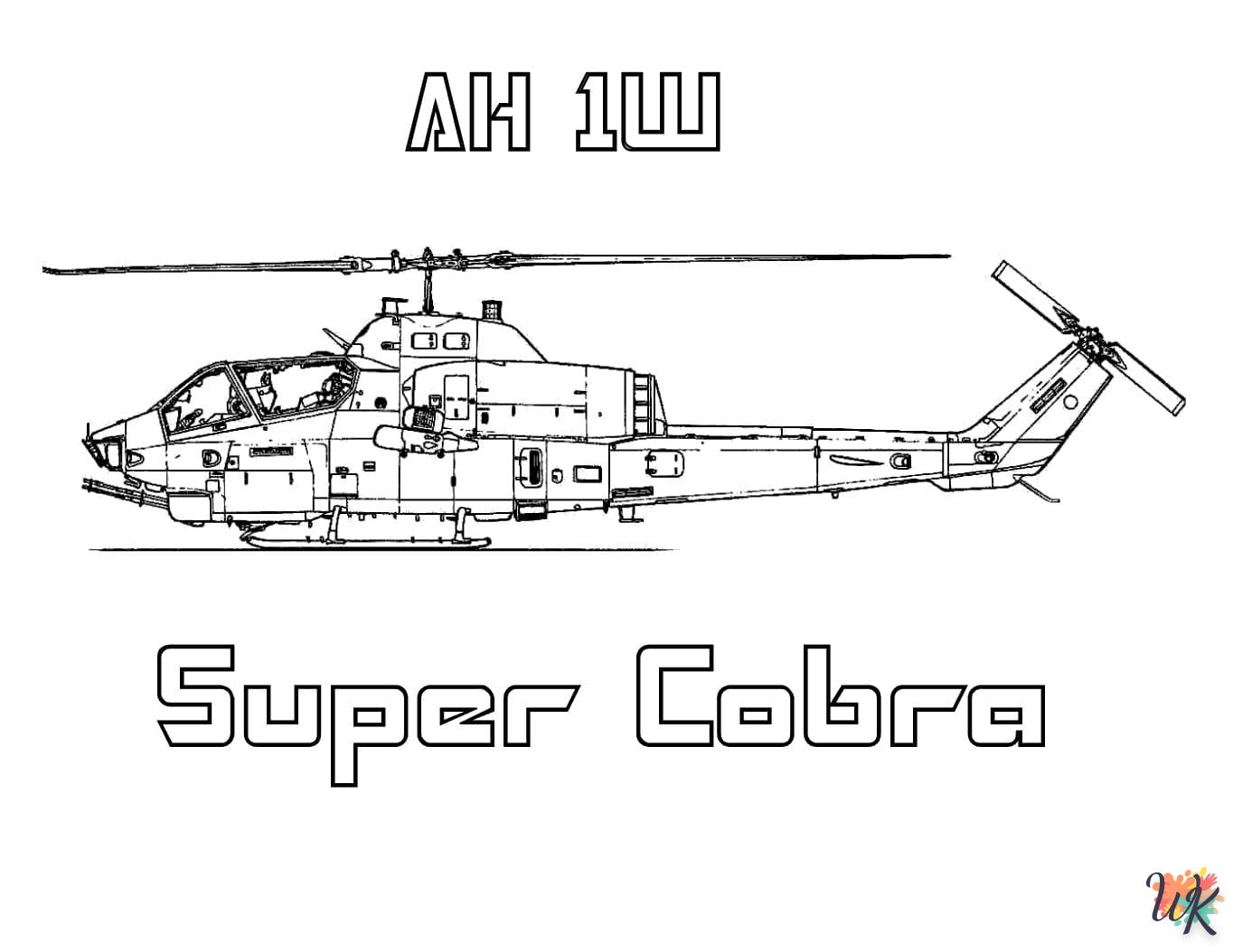 Dibujos para Colorear Helicoptero 7 1