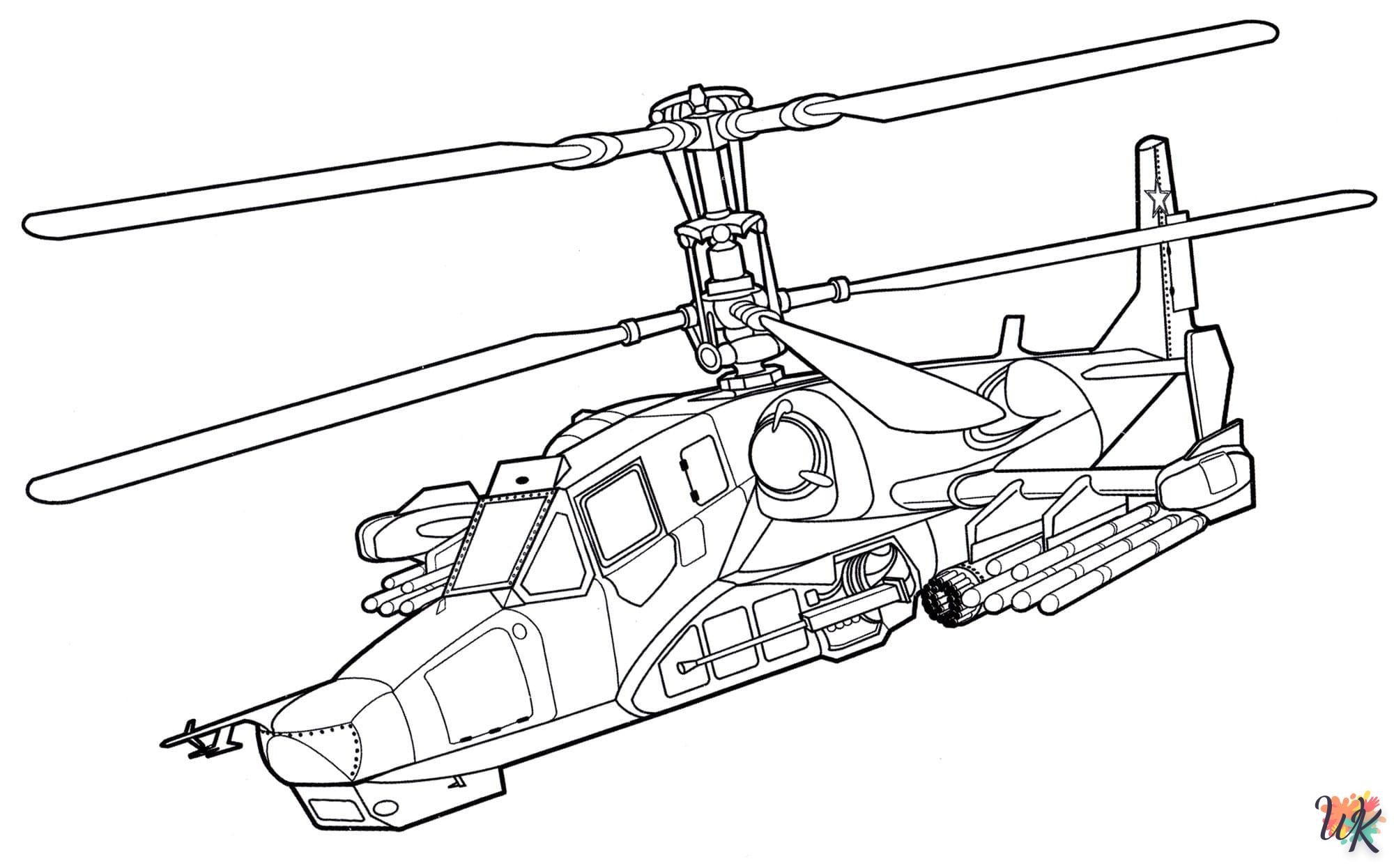 Dibujos para Colorear Helicoptero 71