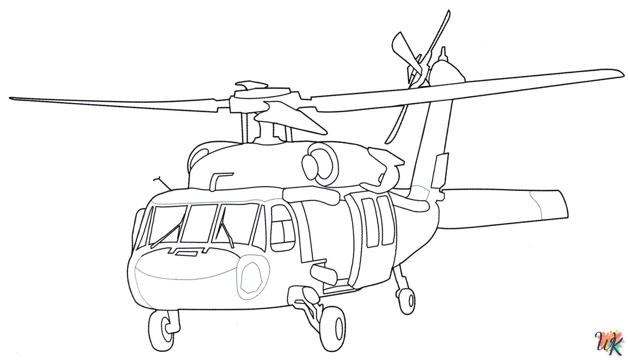 Dibujos para Colorear Helicoptero 75