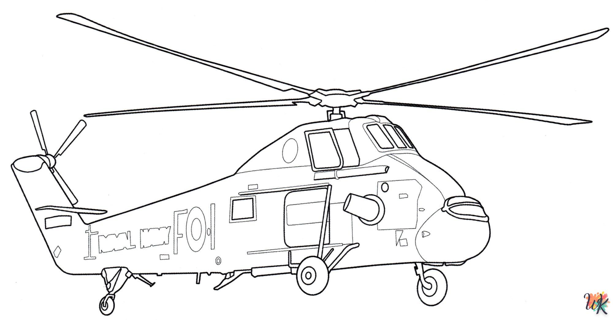 Dibujos para Colorear Helicoptero 76