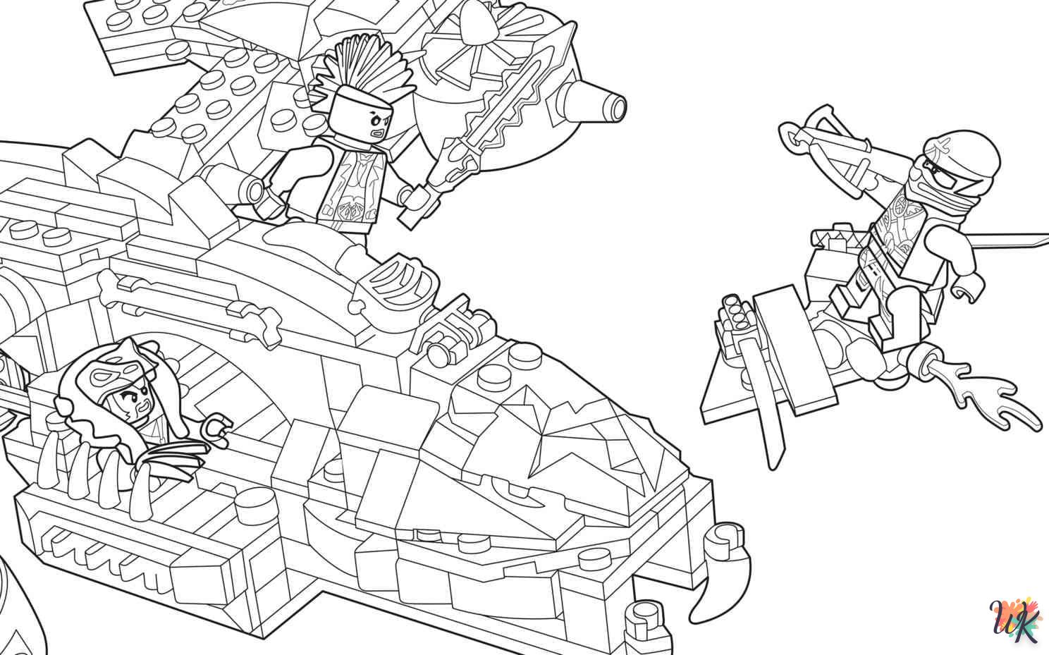 Dibujos para Colorear Lego Ninjago 4