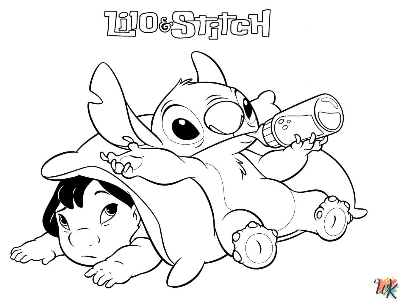 Dibujos para Colorear Lilo y Stitch 2