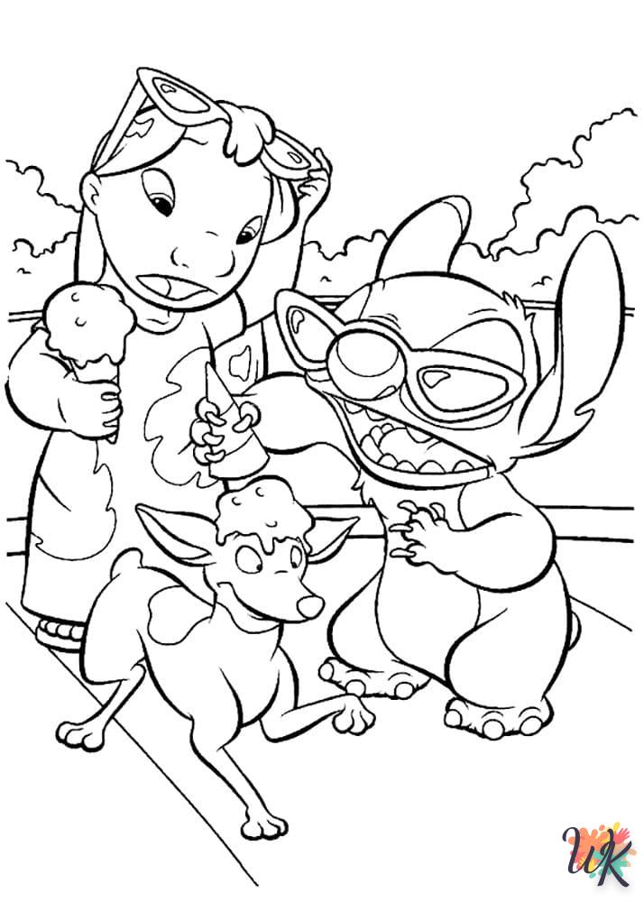 Dibujos para Colorear Lilo y Stitch 36