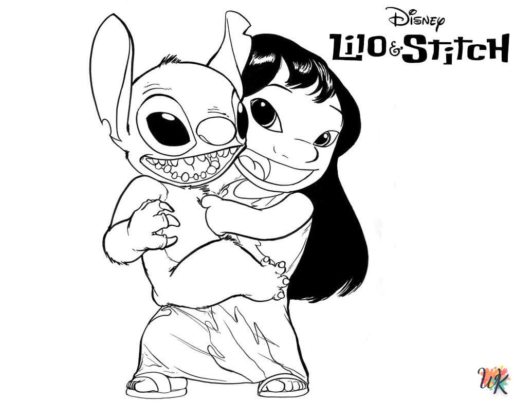 Dibujos para Colorear Lilo y Stitch 76