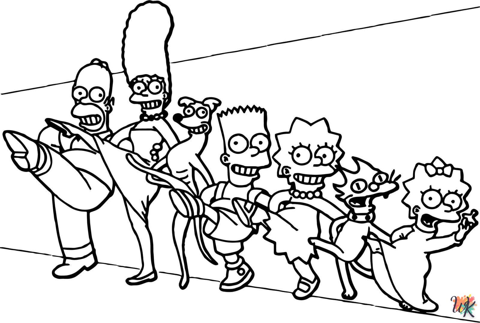 Dibujos para Colorear Los Simpson 1