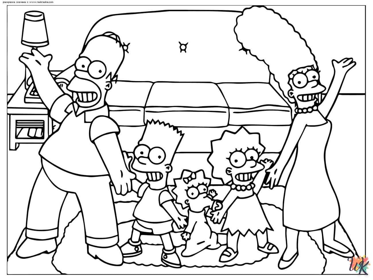 Dibujos para Colorear Los Simpson 14