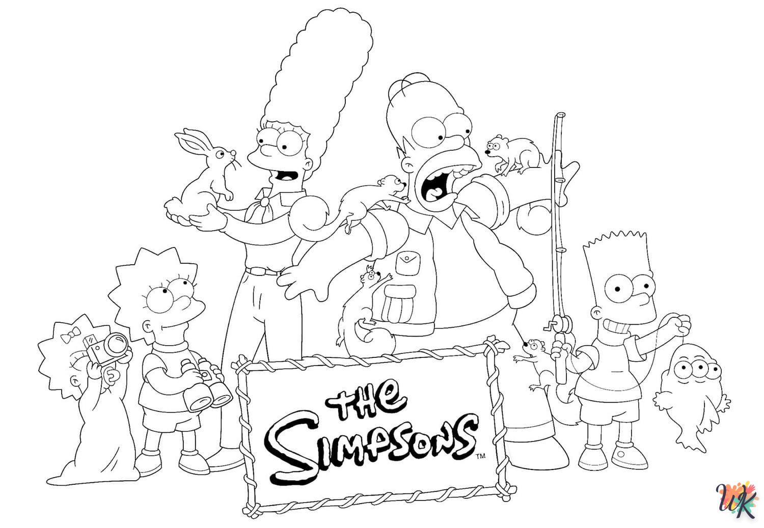 Dibujos para Colorear Los Simpson 16