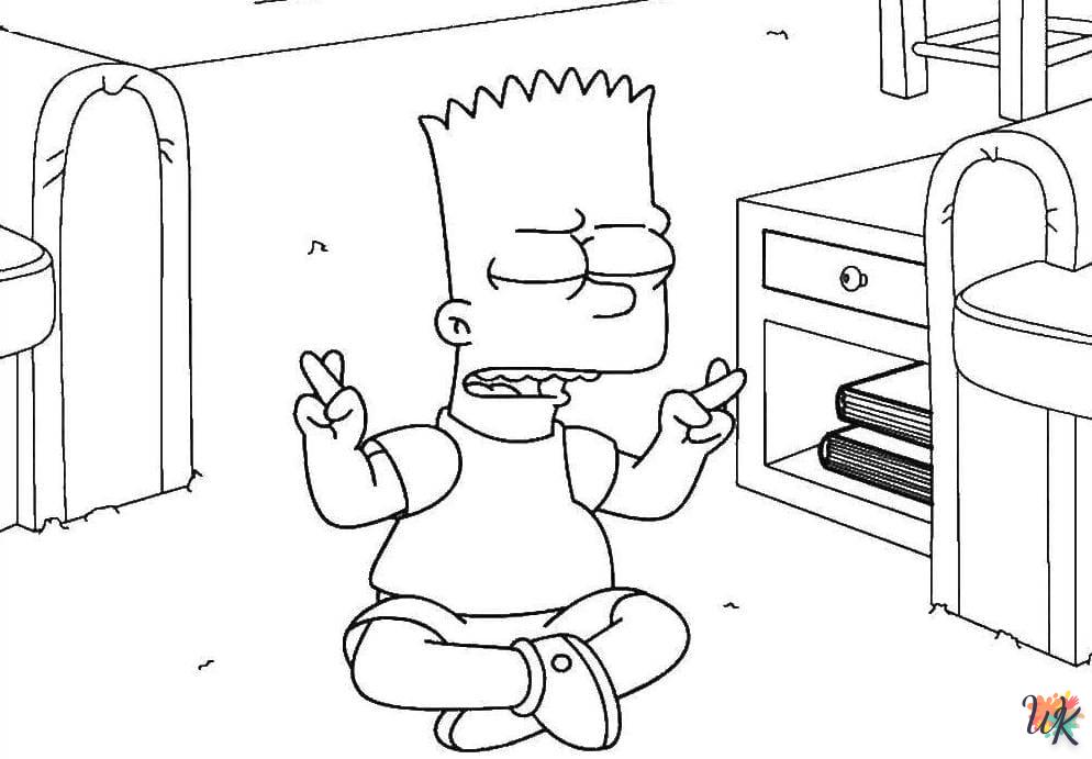 Dibujos para Colorear Los Simpson 24