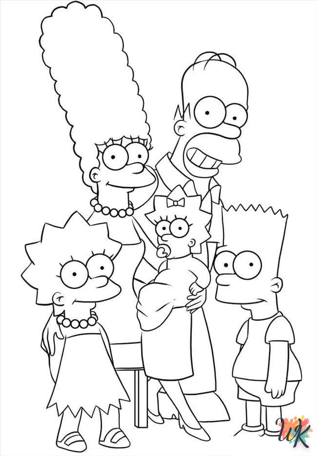 Dibujos para Colorear Los Simpson 3