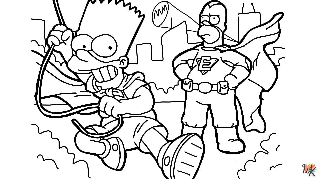 Dibujos para Colorear Los Simpson 40