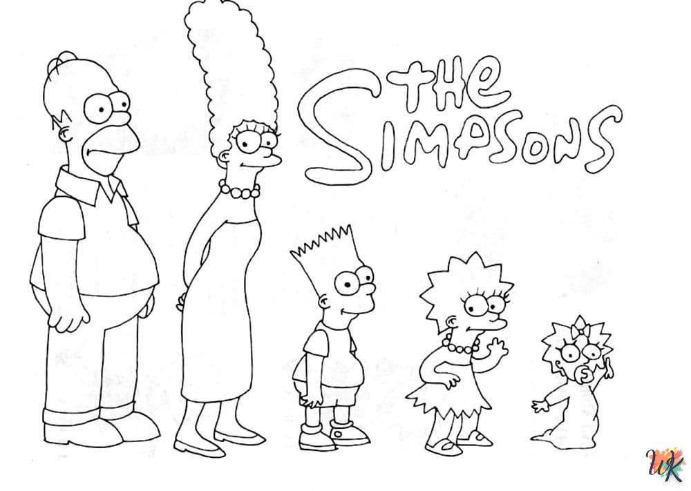 Dibujos para Colorear Los Simpson 52