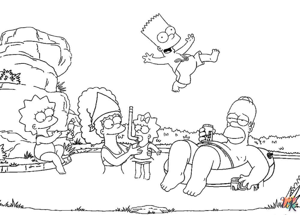 Dibujos para Colorear Los Simpson 71