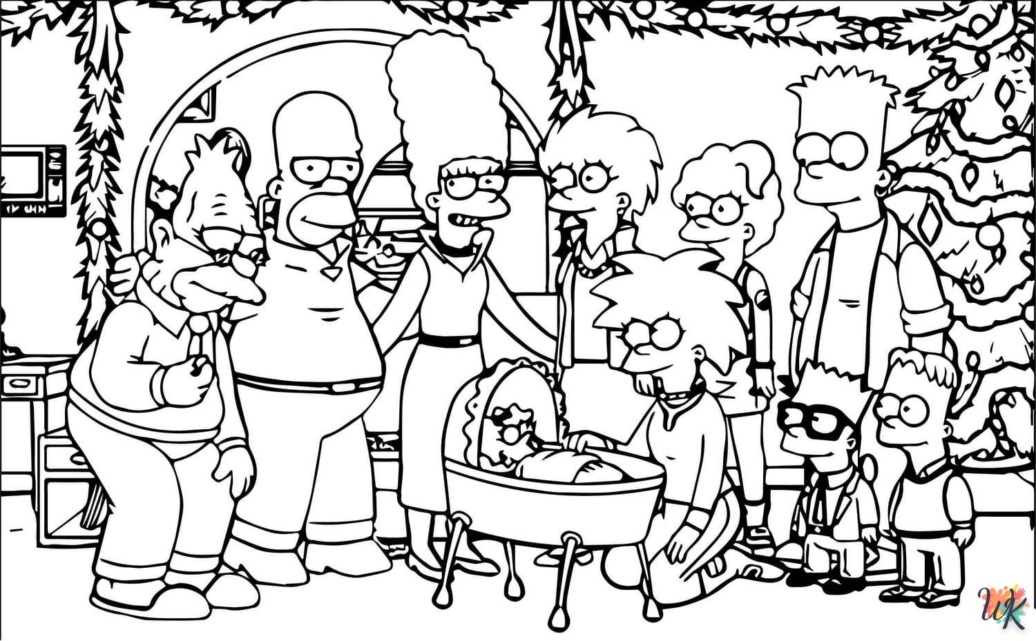 Dibujos para Colorear Los Simpson 74