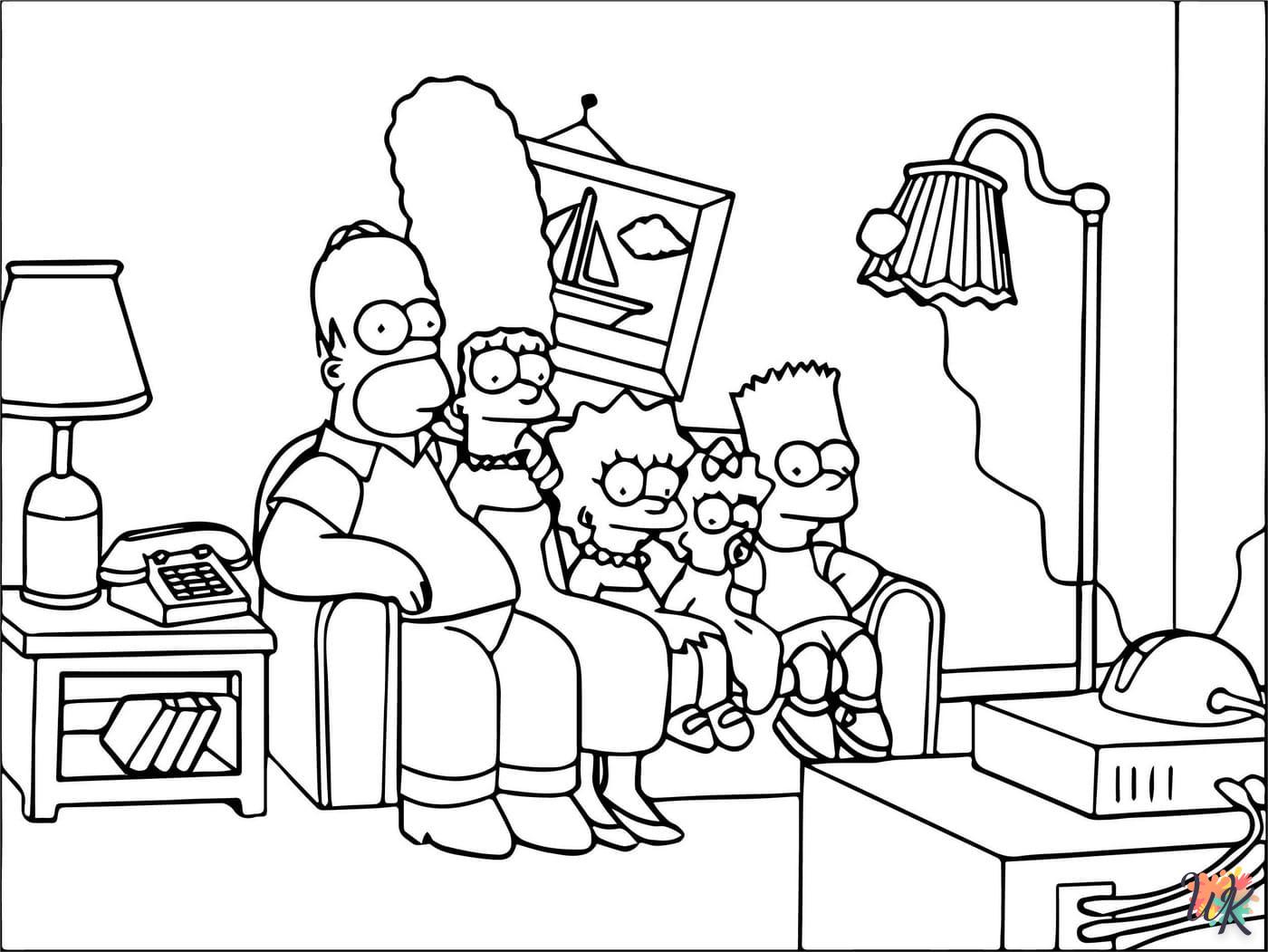 Dibujos para Colorear Los Simpson 75
