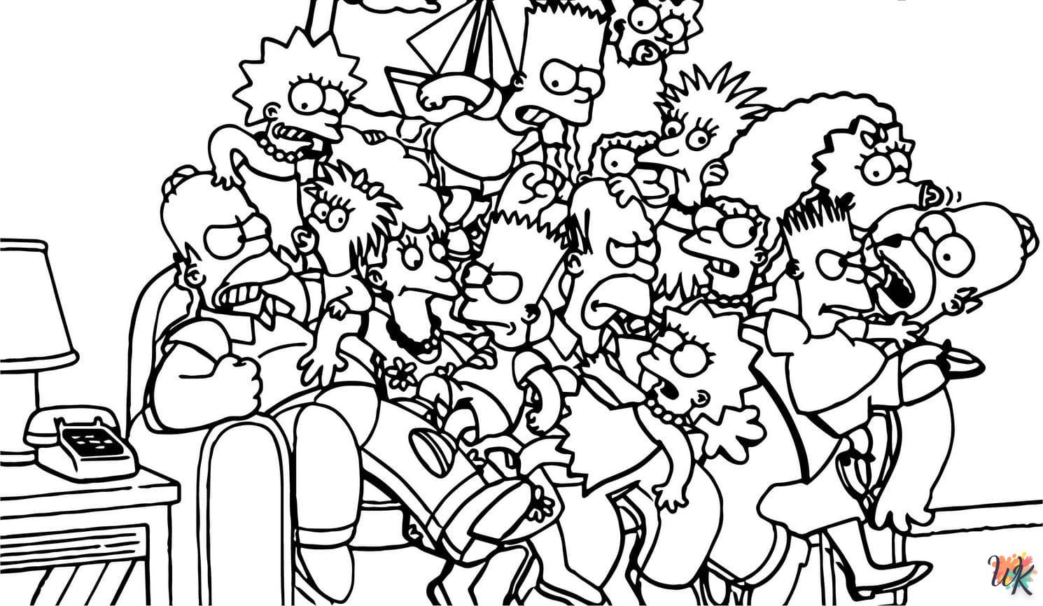 Dibujos para Colorear Los Simpson 79