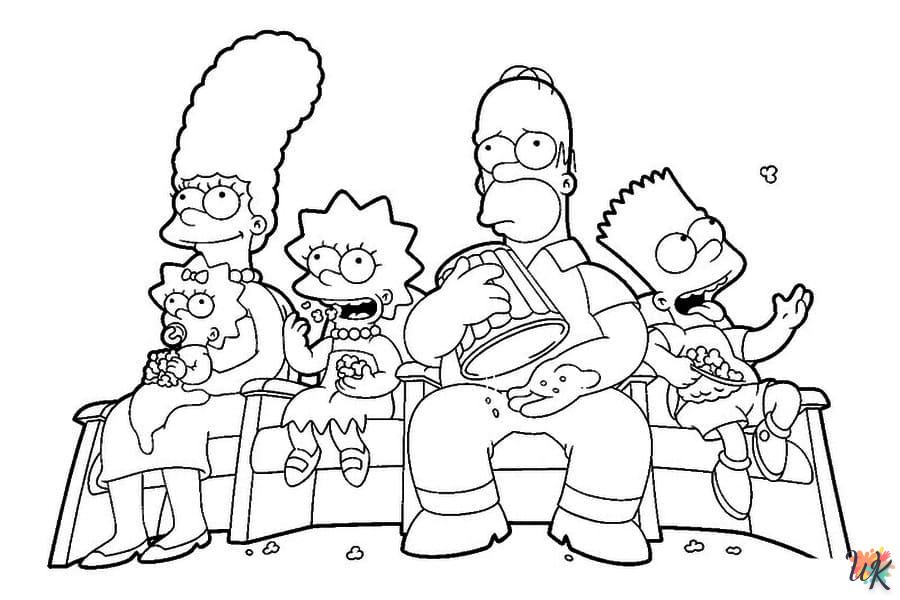 Dibujos para Colorear Los Simpson 9