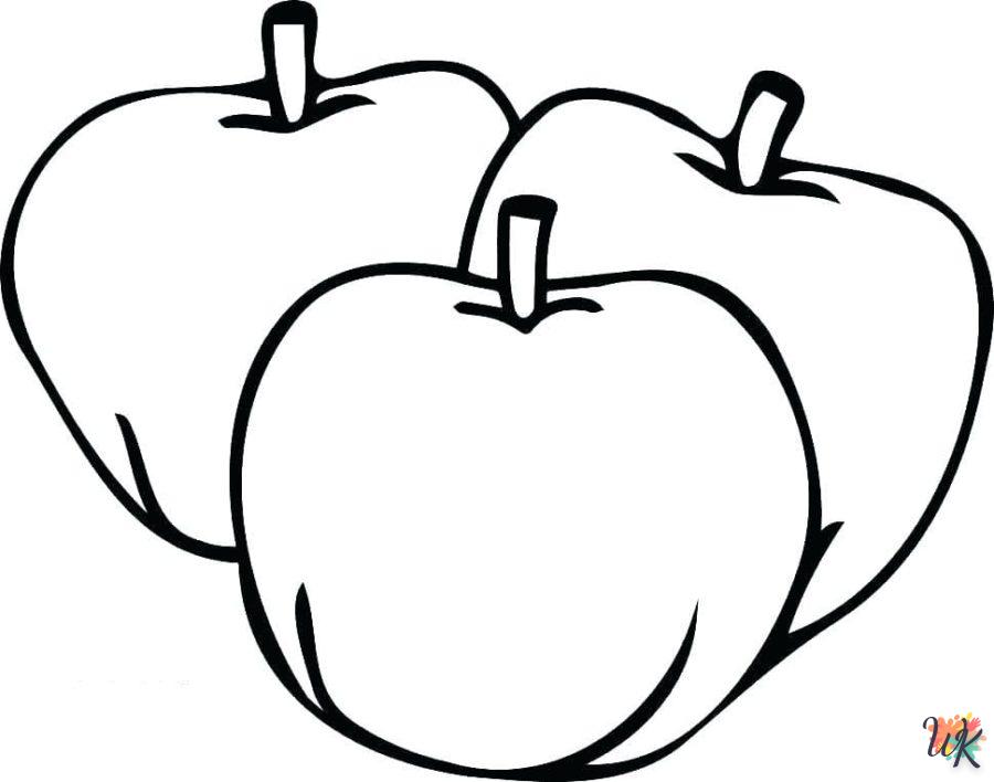 Dibujos para Colorear Manzanas 1