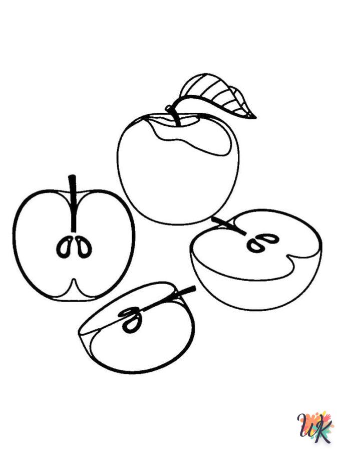 Dibujos para Colorear Manzanas 10