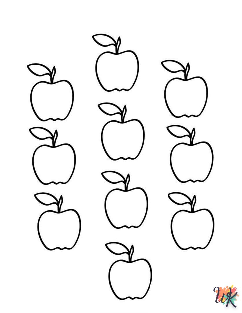 Dibujos para Colorear Manzanas 104