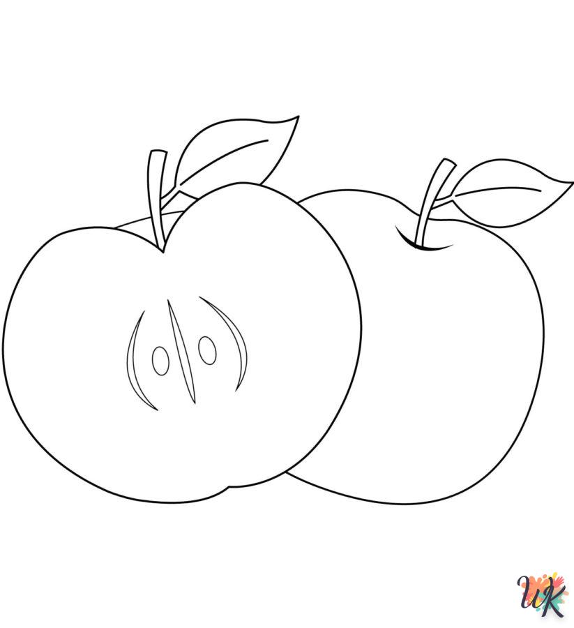 Dibujos para Colorear Manzanas 110