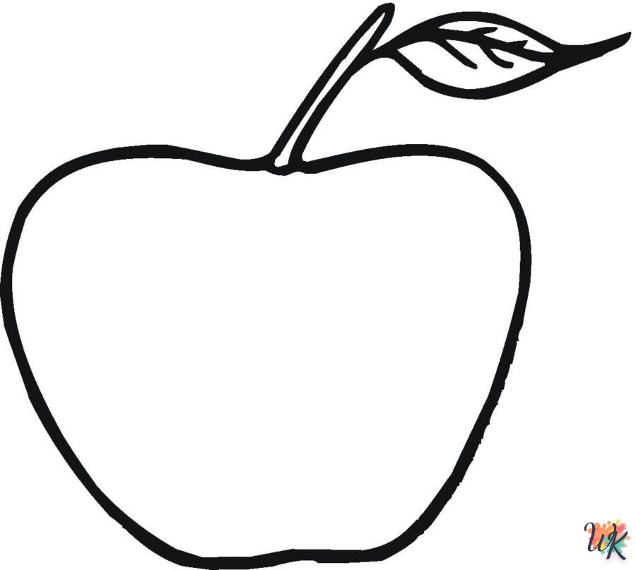 Dibujos para Colorear Manzanas 111