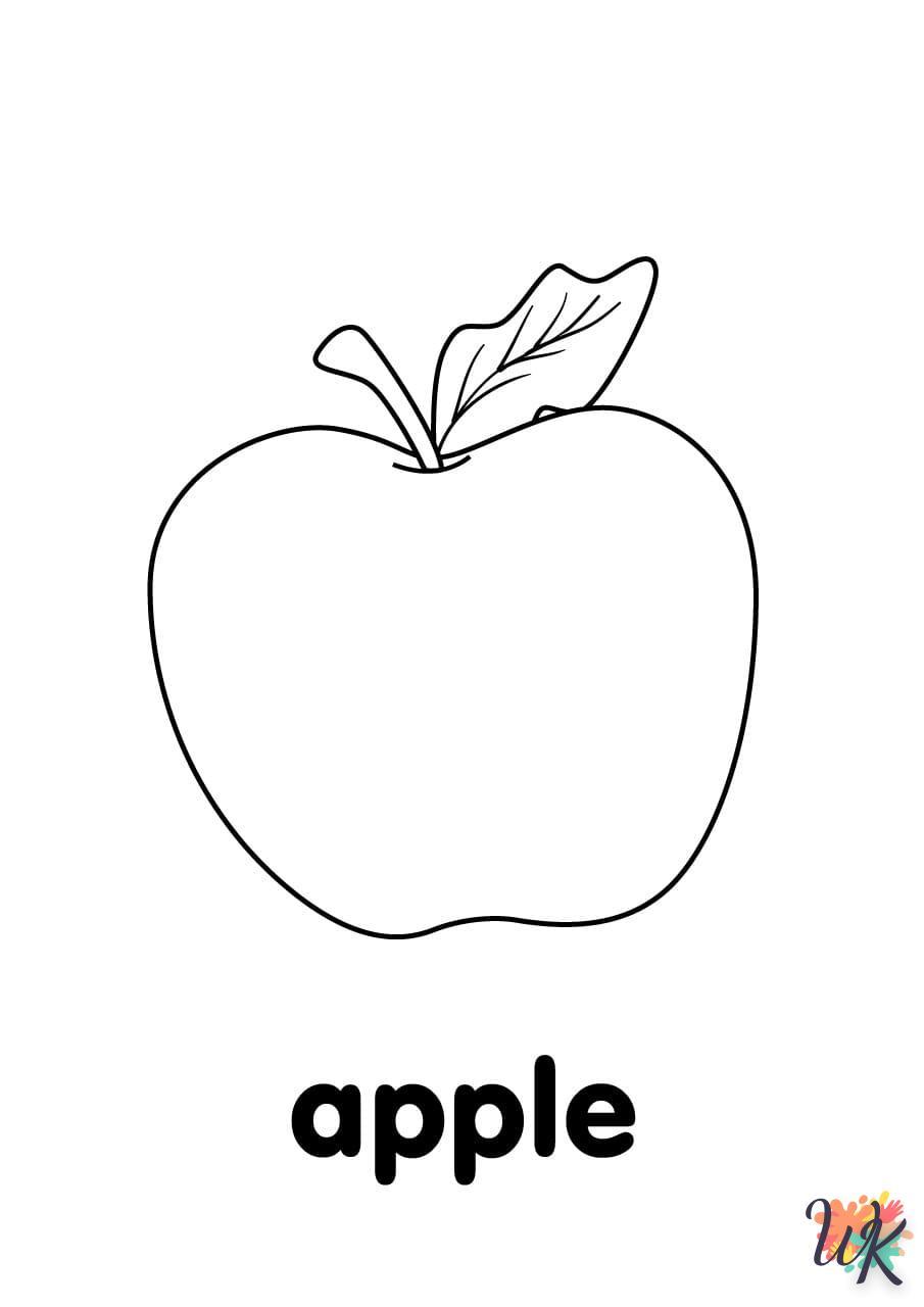 Dibujos para Colorear Manzanas 114