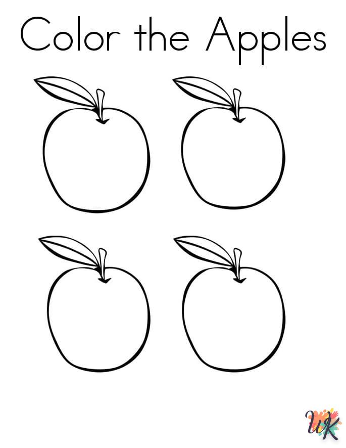 Dibujos para Colorear Manzanas 116