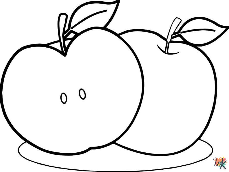 Dibujos para Colorear Manzanas 124