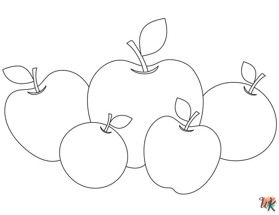 Dibujos para Colorear Manzanas 13