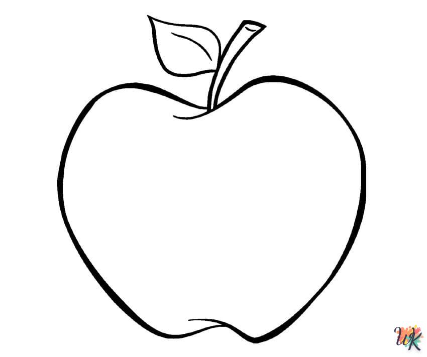 Dibujos para Colorear Manzanas 14