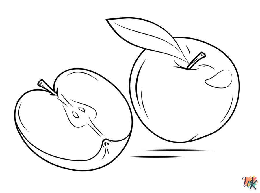 Dibujos para Colorear Manzanas 6