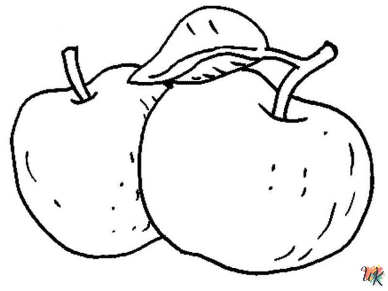 Dibujos para Colorear Manzanas 7