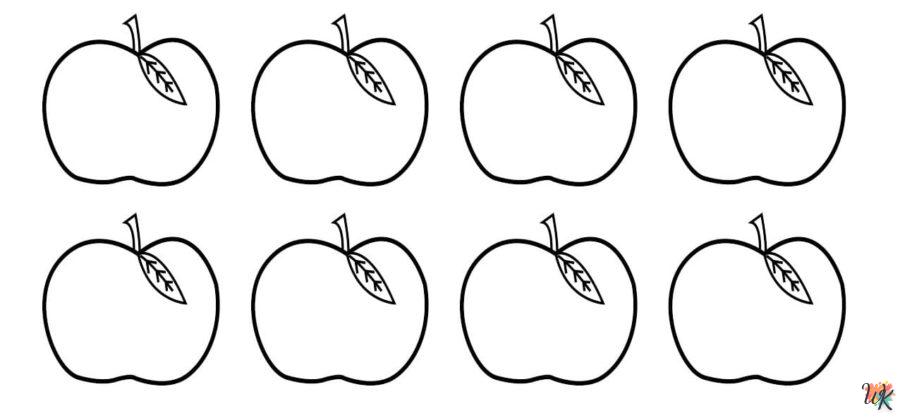 Dibujos para Colorear Manzanas 8